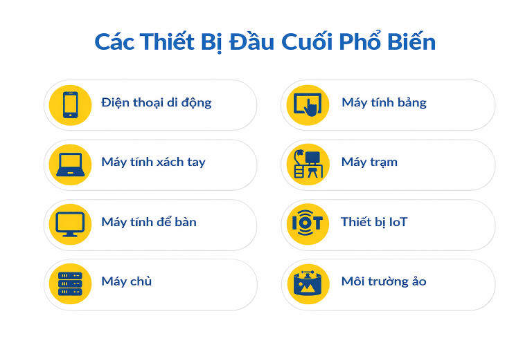 Thiết bị đầu cuối gồm những thiết bị nào